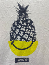 Load image into Gallery viewer, Hurley Shirt Adult Large White Pineapple Smiley Crew Neck Streetwear Funny Mens
