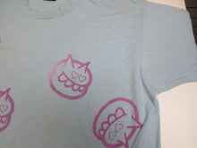 Load image into Gallery viewer, VTG Monster Faces Shirt Adult 2XL Blue AOP 90s Screen Stars Single Stitch Mens
