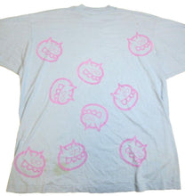 Load image into Gallery viewer, VTG Monster Faces Shirt Adult 2XL Blue AOP 90s Screen Stars Single Stitch Mens
