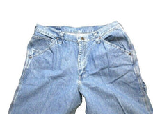 Load image into Gallery viewer, Lee Jeans Adult 35x31 Dungarees Carpenter Baggy Workwear Medium Wash Denim Mens
