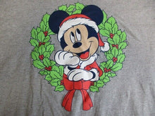 Load image into Gallery viewer, Mickey Mouse Shirt Adult Extra Large Christmas Wreath Short Sleeve Disney Mens
