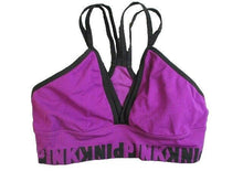 Load image into Gallery viewer, Pink Victoria&#39;s Secret Sports Bra Womens Medium Racerback Bonded Strappy Ladies
