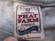 Load image into Gallery viewer, Phat Farm Shirt Adult Large Gray Crew Neck Short Sleeve Spell Out Logo Mens
