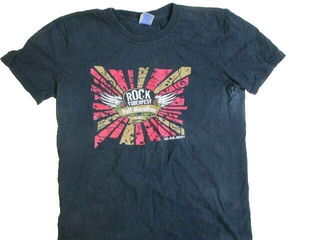 Rocktoberfest Shirt Adult Medium Black Half Marathon & 5K Rock Concert Tee Mens