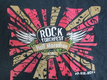 Load image into Gallery viewer, Rocktoberfest Shirt Adult Medium Black Half Marathon &amp; 5K Rock Concert Tee Mens
