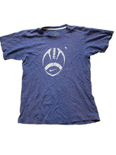 Load image into Gallery viewer, Nike Shirt Adult Medium Navy Football Athletic Activewear Swoosh Spell Out Mens
