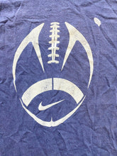 Load image into Gallery viewer, Nike Shirt Adult Medium Navy Football Athletic Activewear Swoosh Spell Out Mens
