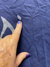 Load image into Gallery viewer, Nike Shirt Adult Medium Navy Football Athletic Activewear Swoosh Spell Out Mens
