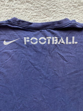 Load image into Gallery viewer, Nike Shirt Adult Medium Navy Football Athletic Activewear Swoosh Spell Out Mens
