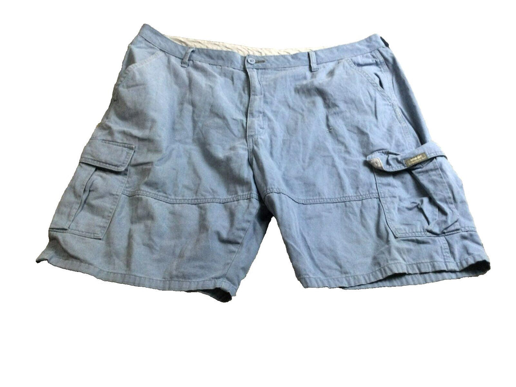Wrangler Shorts Adult 42 Blue Flat Front Cargo Outdoor Utility 9.7