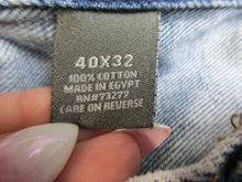 Load image into Gallery viewer, Urban Pipeline Jeans 40x32 Blue Straight Leg Hip Hop Baggy Skater Denim Mens
