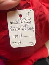 Load image into Gallery viewer, Patagonia Bomber Jacket Youth 14 Red Snap Full Zip Winter Outerwear Boys
