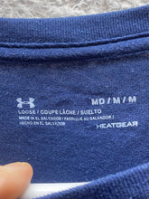 Load image into Gallery viewer, Under Armour Shirt Adult Medium Navy Land Of The Free Home Of The Brave USA Mens
