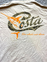 Load image into Gallery viewer, Costa Shirt Adult Large Beige Swordfish Fishing Outdoor See What&#39;s Out There Men
