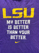 Load image into Gallery viewer, LSU Tigers Shirt Adult Large Purple Nike Swoosh Sportswear Football NCAA Mens
