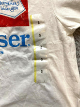 Load image into Gallery viewer, Budweiser Shirt Adult Small White King Of Beers Streetwear Larger Beer Mens NWT

