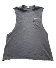 Load image into Gallery viewer, VTG Outsiders Okla City Adult 2XL XXL Black Pocket Tank Skull Winged Grunge Mens
