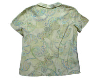 Load image into Gallery viewer, Tommy Bahama Shirt Womens Medium Button Down Hawaiian Paisley Ladies

