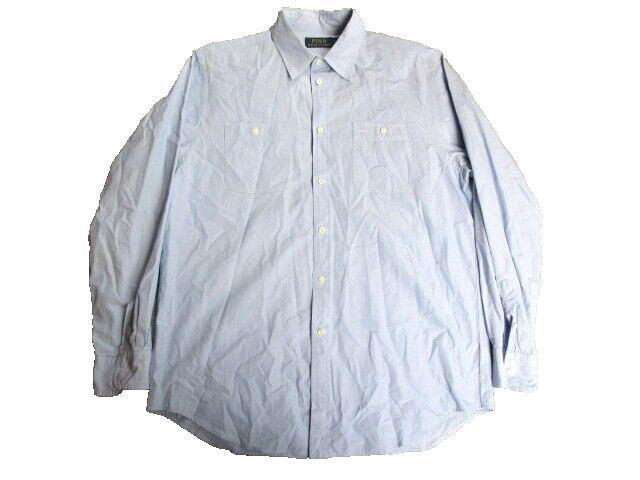 POLO Ralph Lauren Shirt Adult Large Button Up Pocket Long Sleeve Casual Mens