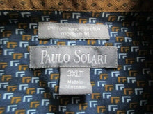 Load image into Gallery viewer, Paulo Solari Shirt Adult 3XLT  Performance Stretch Modern Fit Button Up Mens
