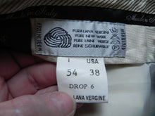 Load image into Gallery viewer, Zignone Pants Adult 40x26 Pleated Pure New Wool Straight Trousers Dress Mens
