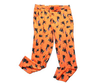 Load image into Gallery viewer, Halloween Pajama Set Women Large Black Cat AOP Allover Print Sleepwear So Soft
