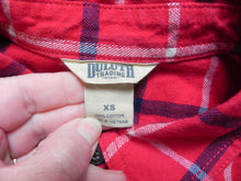 Load image into Gallery viewer, Duluth Trading Shirt Womens Extra Small Red Plaid Button Up Flannel Ladies
