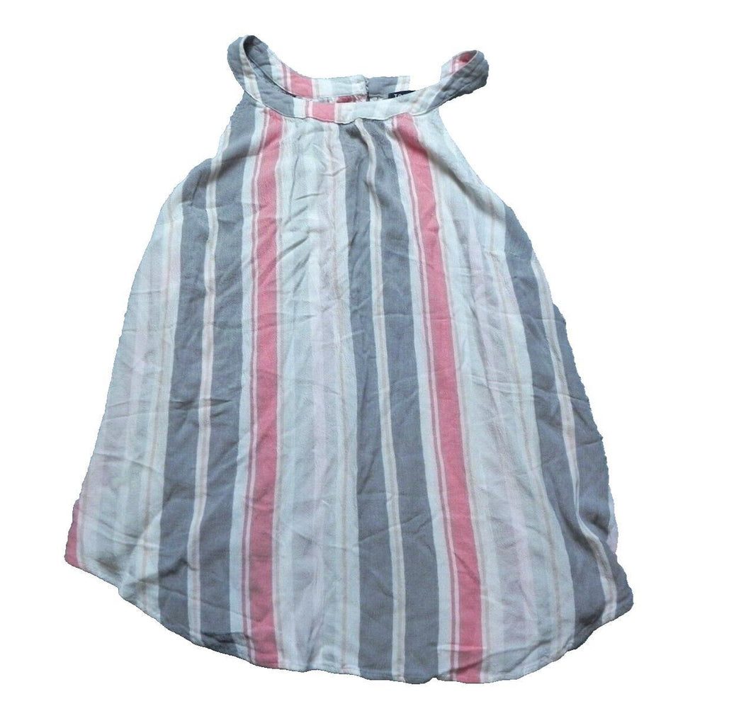 Torrid Shirt Womens 1 Striped Halter Sleeveless keyhole Blouse Flowy Ladies