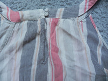 Load image into Gallery viewer, Torrid Shirt Womens 1 Striped Halter Sleeveless keyhole Blouse Flowy Ladies
