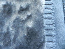 Load image into Gallery viewer, Chico&#39;s Vest Womens 2 Black Open Front Faux Fur Sweater Outerwear Ladies
