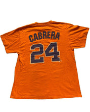 Load image into Gallery viewer, Detroit Tigers Shirt Adult Large Orange Miguel Cabrera #24 MLB Baseball Mens
