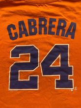 Load image into Gallery viewer, Detroit Tigers Shirt Adult Large Orange Miguel Cabrera #24 MLB Baseball Mens
