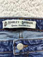 Load image into Gallery viewer, Harley Davidson Jeans Womens 8P (30x28) Blue Bootcut Motorcycles Biker Denim
