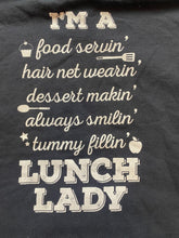 Load image into Gallery viewer, Lunch Lady Sweatshirt Adult 2XL XXL Black Fleece Full Zip EcoSmart Hoodie Mens
