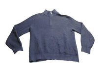 Load image into Gallery viewer, GAP Sweater Adult Large Navy Blue 1/4 Zip Mock Neck Outerwear Pullover Mens
