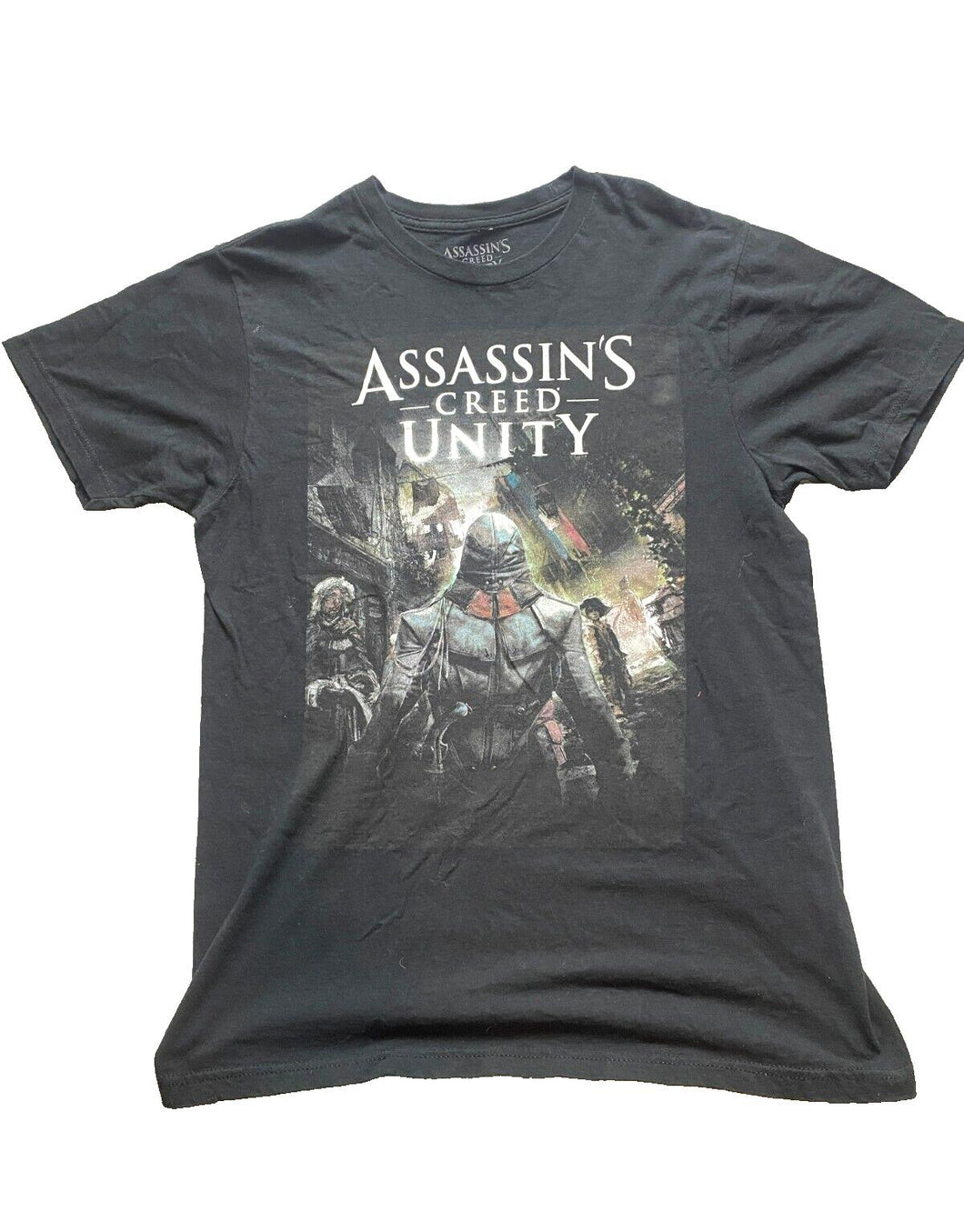Assassin's Creed Unity Shirt Adult Large Black Video Game Promo Ubisoft Mens