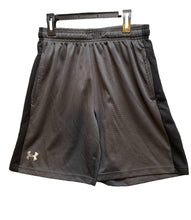 Load image into Gallery viewer, Under Armour Shorts Youth Large Black Graphic Logo Heat Gear Athletic Loose Boy

