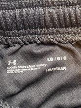 Load image into Gallery viewer, Under Armour Shorts Youth Large Black Graphic Logo Heat Gear Athletic Loose Boy
