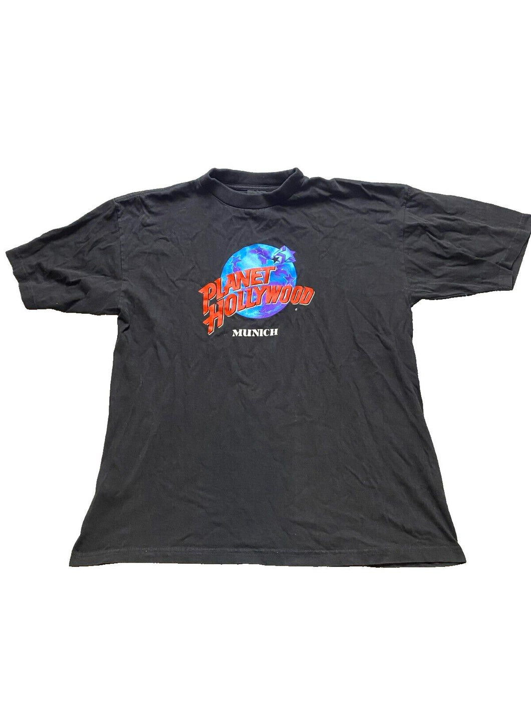 Planet Hollywood Shirt Adult Large Black Munich Germany Streetwear Skater Mens