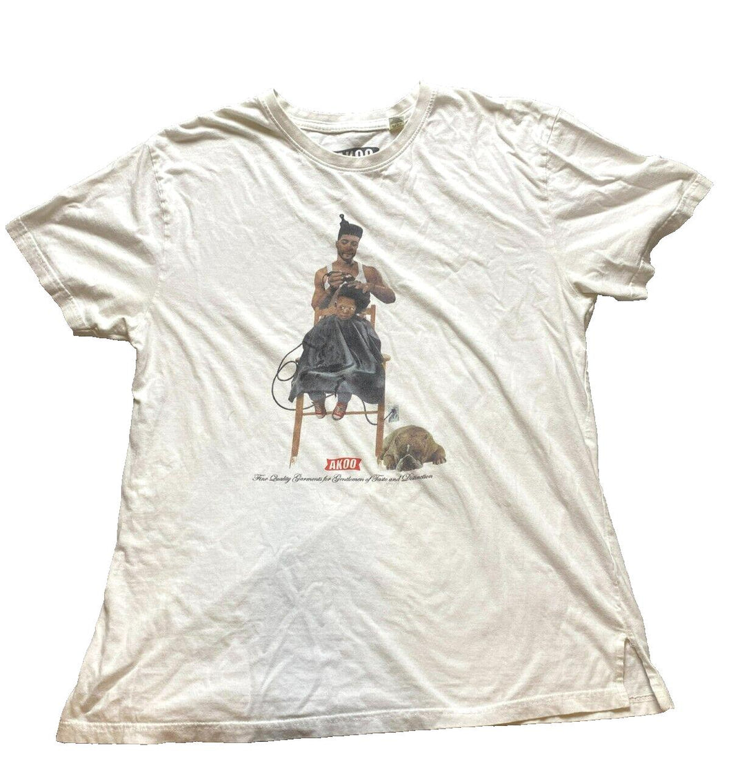 AKOO Shirt Adult 2XL XXL Gentlemen Hair Artist Haircut Bulldog Streetwear Mens