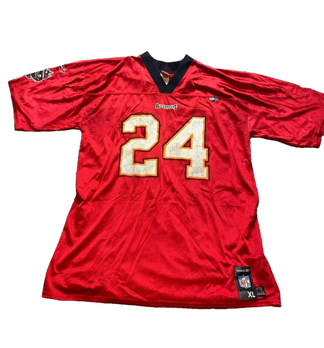 Tampa Bay Buccaneers Jersey Extra Large Reebok Cadillac Williams #24 NFL Mens