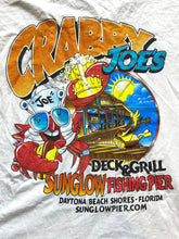 Load image into Gallery viewer, VTG Crabby Joe&#39;s Deck &amp; Grill Shirt Adult Medium Daytona Beach Single Stitch Men
