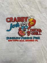 Load image into Gallery viewer, VTG Crabby Joe&#39;s Deck &amp; Grill Shirt Adult Medium Daytona Beach Single Stitch Men

