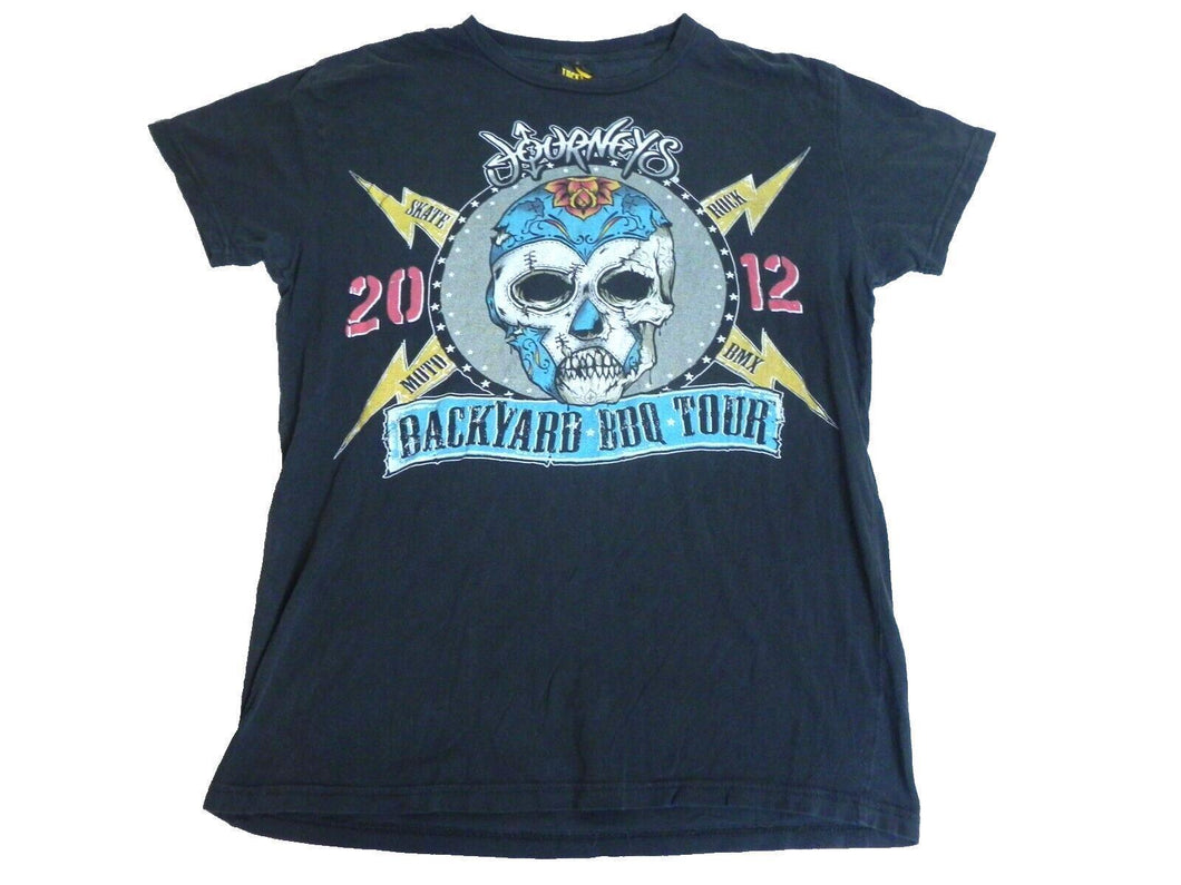 Lucky 13 Shirt Adult Small Journeys 2012 Concert Tour Skater BMX Rock Grunge