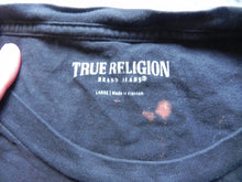 Load image into Gallery viewer, True Religion Shirt Adult Large Black Logo Crew Neck Pullover Streetwear Mens
