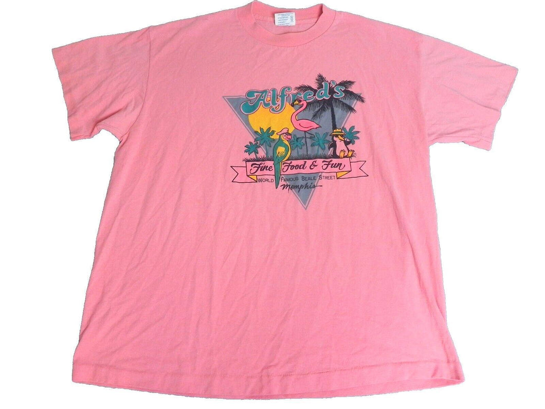 VTG Alfred's Shirt Adult Extra Large Famous Beale Street Single Stitch 80s Mens
