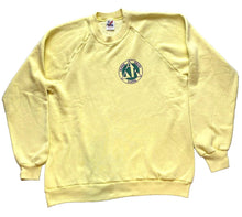 Load image into Gallery viewer, VTG Alpha Delta Kappa Sweatshirt Adult Medium Yellow Fleece Outerwear 80s Mens
