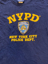 Load image into Gallery viewer, NYPD Shirt Adult Small Navy New York Police Department Official Crew Neck Mens
