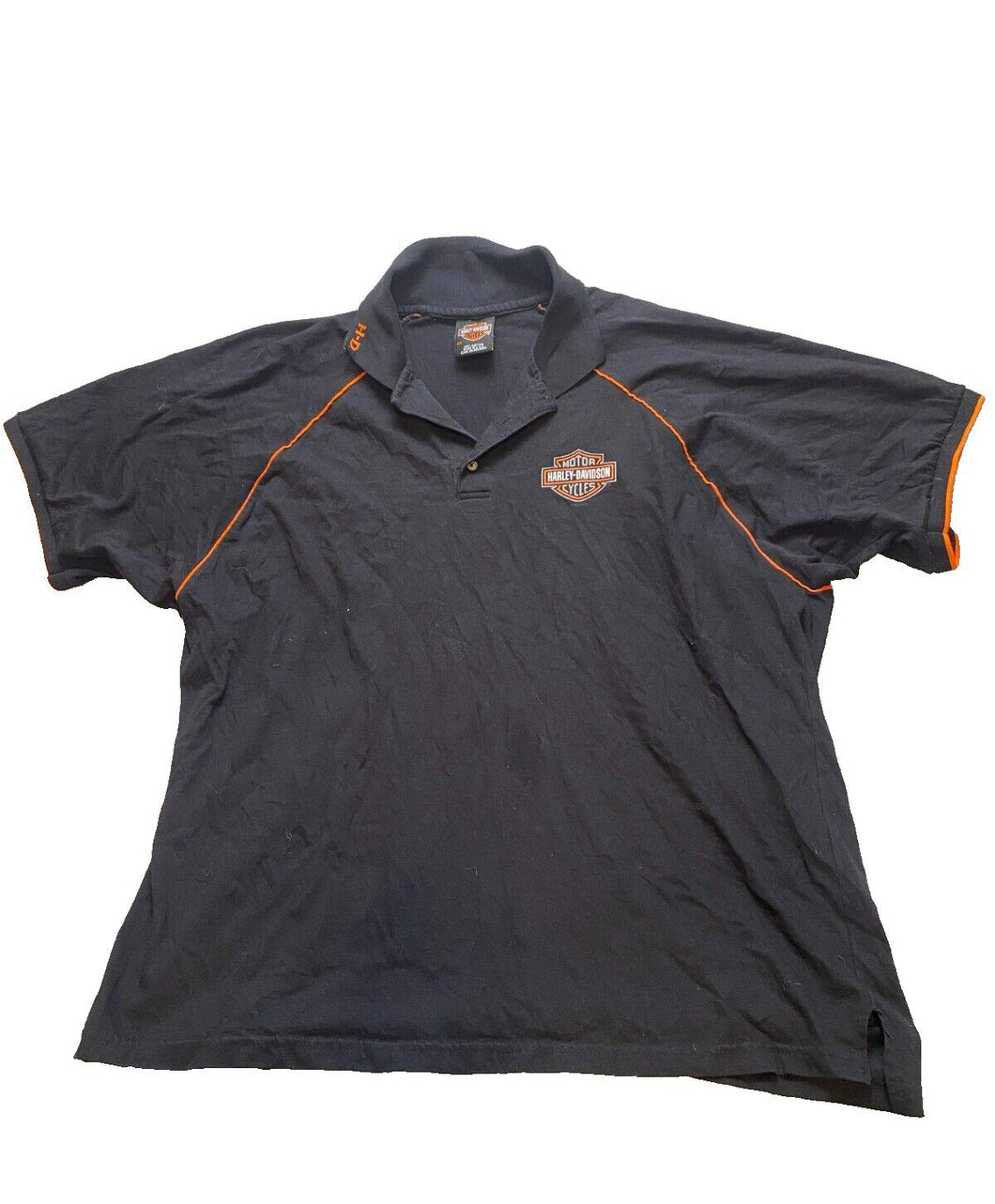 Vintage Harley Davidson Shirt Adult 2XL Angies Washington Biker Y2K Polo USA Men