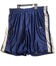 Load image into Gallery viewer, Nike Shorts Adult 2XL Blue Basketball Reversible Drawstring Embroidered Logo Men
